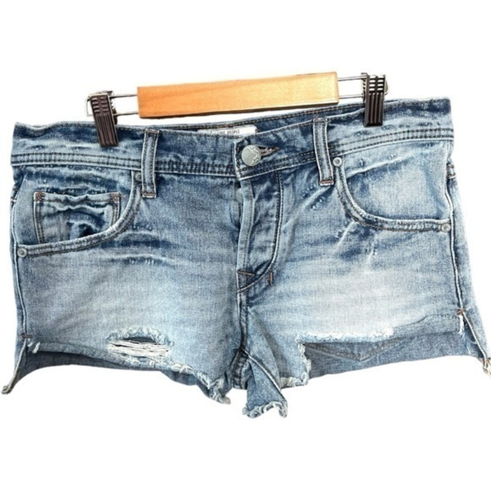 Free People Raw Cut-off Denim Shorts